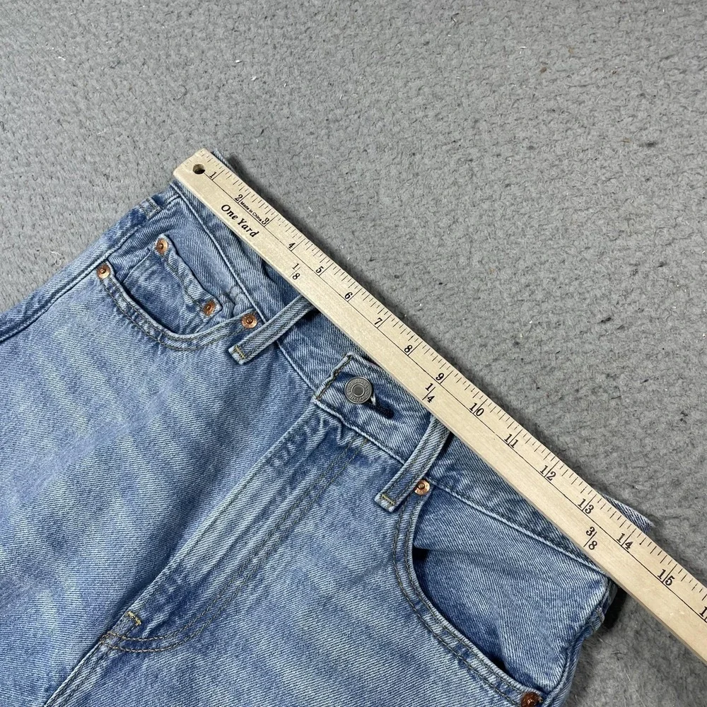 Levis Ribcage Wide Leg Jeans Womens 28 Blue Light Wash High Rise Denim Relaxed - Picture 5 of 10